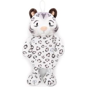 NICI Warmwaterkruik sneeuwluipaard Eleni Snowbell, 300 ml, 34 cm, wit, behaaglijk warmtedier vanaf 10 maanden, pluchen dier, warmwaterkruik voor kinderen en volwassenen – 62447