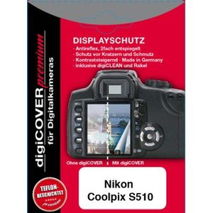 DigiCover N1540 Anti-reflectie Nikon Coolpix S510 1stuk(s) screen protector - screen protectors (Anti-glare screen protector, Camera, Nikon, Nikon Coolpix S510, Transparant, 1 pc(s))