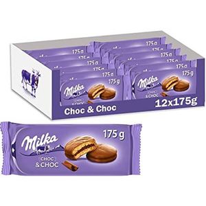 Milka Choc & Choc biscuits covered in milk chocolate - 12x175g