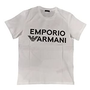 Emporio Armani Swimwear Heren Emporio Armani Logo Band Crew Neck T-shirt, wit, M, wit, M