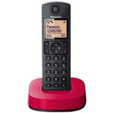 Panasonic KX-TGC310 draadloze telefoon (DECT, eenvoudig, met oproepherkenning) Zwart, rood