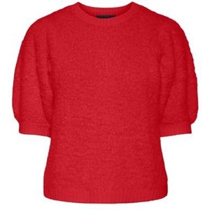 PCFEE SS O-hals Knit, rood (high risk red), M
