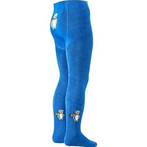 Playshoes Thermische panty voor jongens, pinguïn, gebreide panty, blauw, 62/68 cm