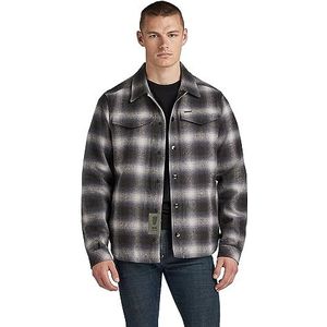 G-STAR RAW Check Overshirt, Veelkleurig (Raven Blur Check D23662-c904-c754), L