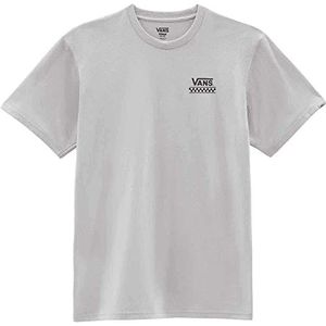 Vans Heren Stackton Tee T-shirt, zilver, XXL, ZILVER, XXL