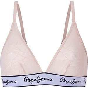 Pepe Jeans Dames Mesh BH, Nude, S, Naakt, S