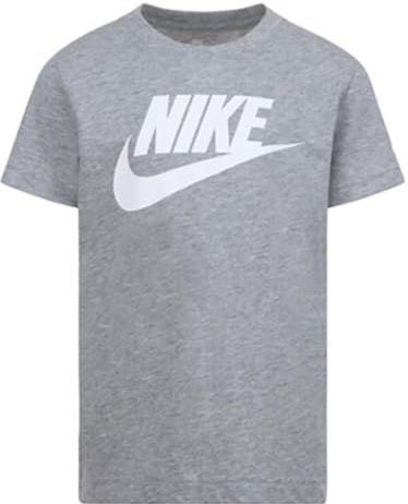Nike - FUTURA EVERGREEN - T-shirt - Grijs Gemêleerd/Wit