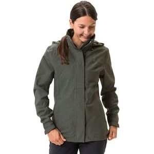 VAUDE Rosemoor Jacket II, regenjas voor dames, waterdicht en ademend, functionele 2-laagse outdoorjas, waterkolom 10.000 mm, overgangsjas of fietsjas