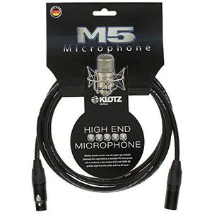 Klotz M5FM10 M5 XLR microfoonkabel, stekker naar bus, 10,1 m, 10,1 m