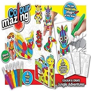 John Adams 10762 ColourMazing 3D Jungle Adventures, multi, 10-delige set