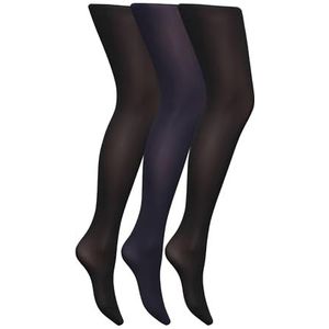 DIM - Set van 3 Opaque Panty's - Zwart - Polyamide