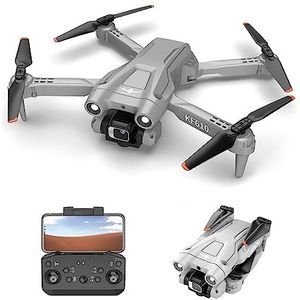 LUXWALLET Libra Light Drone - Drone met driezijdige obstakelvermijding - Drone met twee camera's - 480P - Opvouwbaar - 360° Flight System - Direction Point Flight Mode - Grijs