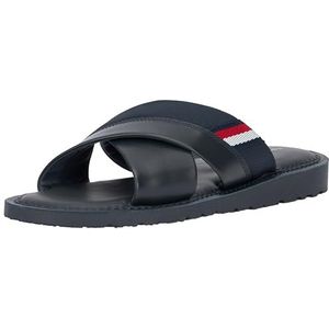Tommy Hilfiger Heren Core Hilfiger LTH Criss C Sandaal Fm0fm05010, Blauwe Woestijnhemel, 40 EU