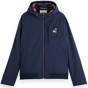 Scotch & Soda Classic Soft-Shell herenjack met capuchon, Night 0002, L