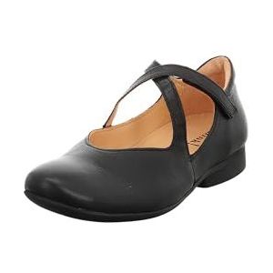 Think! dames GUAD2 chromfrei gegerbte nachhaltige Halbschuhe, SCHWARZ 0010