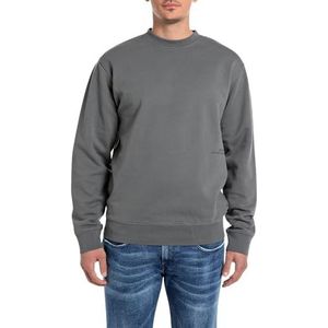 Replay Heren M6939 Sweatshirt, 493 Iron Grey, XS, 493 IJzer Grijs, XS