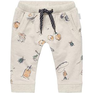 Noppies Baby Babyjongens jongens broek Hindaun allover print broek, Ras1202 Oatmeal - P611, 56 cm