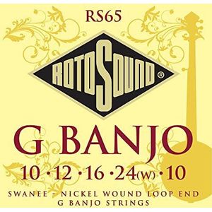 Rotosound Snaren voor Banjo, Banjo Snaren Set 5-snaren Banjo RS65 Medium 10