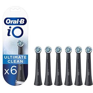 Oral-B iO Ultimate Clean Black Opzetborstels, Verpakking Van 6