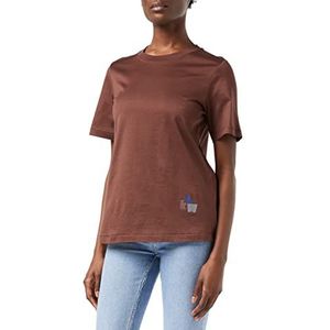 G-STAR RAW, T-shirt voor dames regular fit, bruin (Brown Stone C539-C964), XS