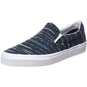 Vans Unisex Kids Classic Slip-on Low-Top, Zwart Italian Weave Black Multi, 34.5 EU