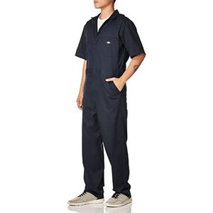 Dickies Heren Flex Short Sleeve Coverall werkpak, donkermarineblauw, L