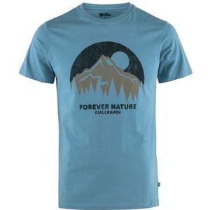Fjällräven 87053-543 Nature T-shirt M T-Shirt Heren Dawn Blue Maat M, Dawn Blue, M