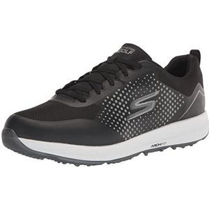 Skechers Go Golf Elite 5 Sportschoenen voor heren, zwart, synthetisch textiel, witte rand, 42.5 EU