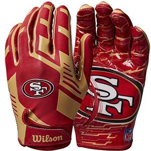 Wilson Handschoenen NFL TEAM SUPER GRIP, One size fits all voor tieners, Silicone/Stretch Lycra