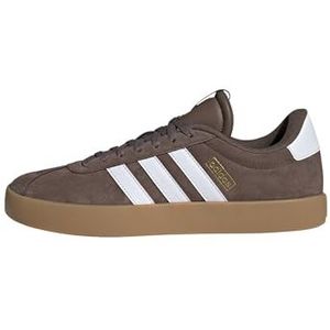 adidas Heren VL COURT 3.0 SHOES, Earth Strata/Cloud White/Gold Metallic, 44 EU