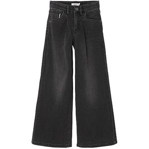 NAME IT Girl Jeans Baggy Fit, zwart denim, 152 cm