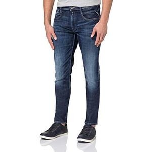 Replay Anbass Aged Jeans voor heren, 0074 Donkerblauw, 27W x 32L