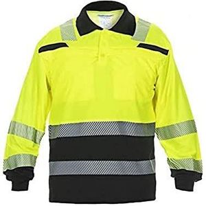 Hydrowear 040460YB Tanna poloshirt met lange mouwen, geel/zwart, maat 4XL