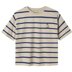 NAME IT Jongens Nkmlavon Ss RLX Top, Peyote, 122-128