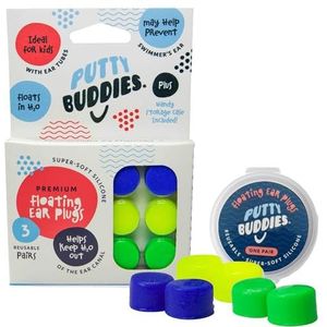 Putty Buddies - Drijvende Oordoppen - 3 Stuks - Zachte Siliconen