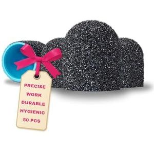 LALILL Schuurkappen LUX ABS 10mm 180 korrel 50 stuks in doos doppen voor de freesmachine - grafiet slijphulzen voor nagelmodellering