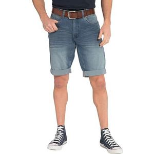 JP 1880 Heren grote maten grote maten Menswear L-8XL Lichtgewicht Jeans bermuda, Regular Fit, 5-Pocket, tot maat 72 814664, Denim Blauw, 52W / 36L