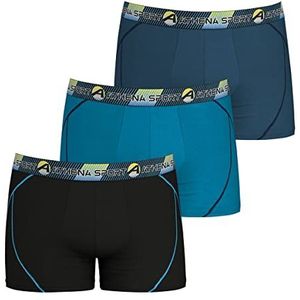 ATHENA - Training - Boxershorts - Zwart - Blauw - Lichtblauw - Polyamide