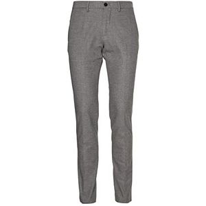 Tommy Hilfiger Heren stoffen broek Bleecker Fake Solid Wool Look met Stretch, grijs (iron grey), 32W x 36L