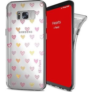 i-Paint 570611 Cover Morbida Case i-Paint - Galaxy S8 - Hearts