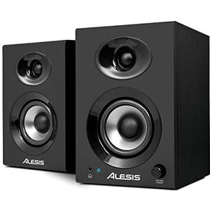Alesis Elevate 3 MKII - Aangedreven desktop luidsprekers (paar) voor thuisstudio, videobewerking, gamen en mobiele apparaten