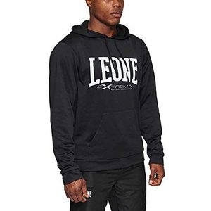 LEONE 1947 Sweatshirt met capuchon, uniseks voor volwassenen, zwart, XS
