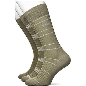 BOSS Men's 3P RS Fine Rib CC Regular Socks, Light/Pastel Green336, 39-42, Licht/Pastel Green336, 42 EU