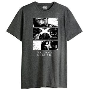 Stars Wars MESWOBITS004 T-shirt, antraciet gemêleerd, S, Antraciet Mel, S