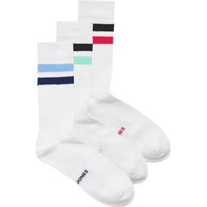 Jactirana tennissokken, 3 stuks, wit, One size