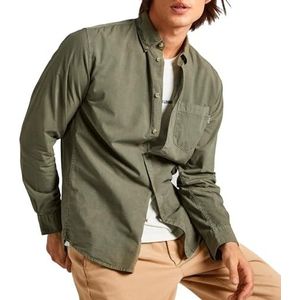 Pepe Jeans Prince Shirt voor heren, Groen (Militair Groen), L