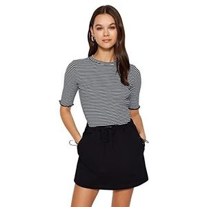 Trendyol Vrouw Slim fit Basic ronde hals gebreide blouse, zeer kleurrijk, XS, Zeer kleurrijk, XS