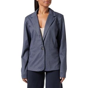 ICHI Casual zakelijke blazer voor dames, 202503/Total Eclipse Herringbone, XL