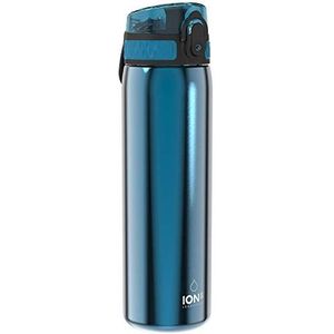 ION8 - Lichtgewicht Stalen Kinderwaterfles - Blauw - 400 ml