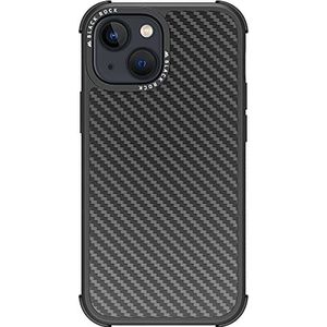 Black Rock - Hoes Koolstofhoes Robuust Case Real Carbon Geschikt voor Apple iPhone 13 Mini I Karbon telefoonhoes, Fiber Cover (Carbon Zwart)